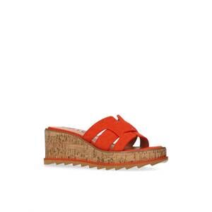 NEW BIBI LOU women's wendy wedge sandals in red